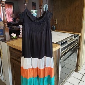 Piper & Blue black multicolor dress size 1x